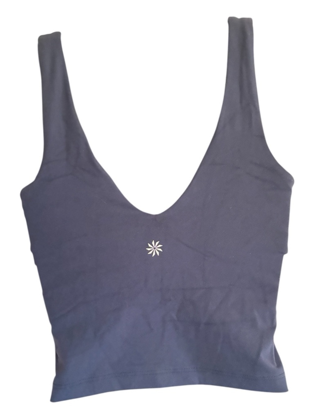 NWOT Athleta Navy V-Neck Crop Tank Sz XS - Picture 3 of 5